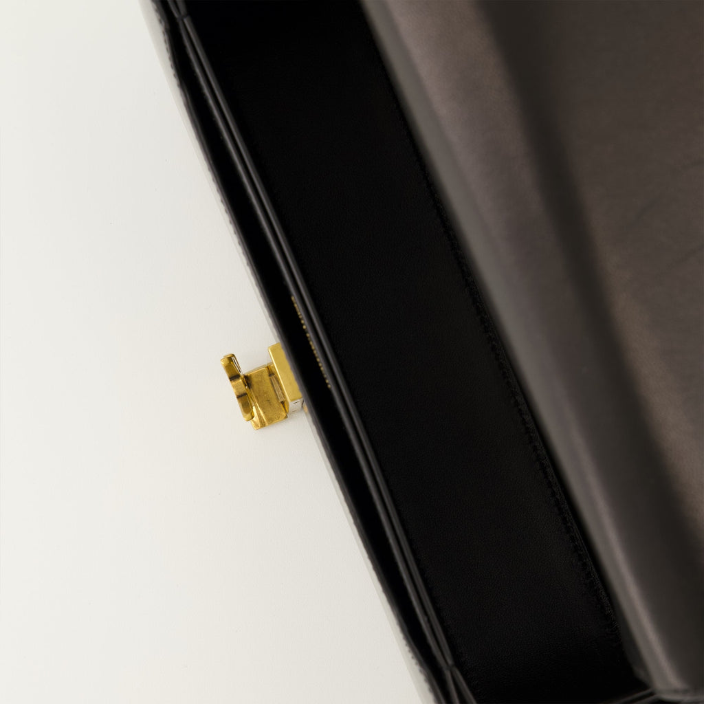 Le Sac Voltaire, Saint Laurent bag, smooth calf leather, adjustable shoulder strap, 2025 Fall-Winter collection