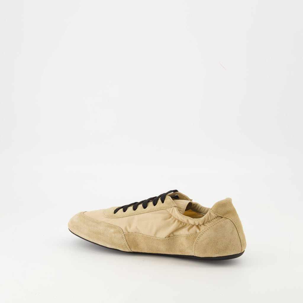 Prada sneakers, Collapse beige sneaker, Re-nylon sneakers, luxury footwear, designer shoes