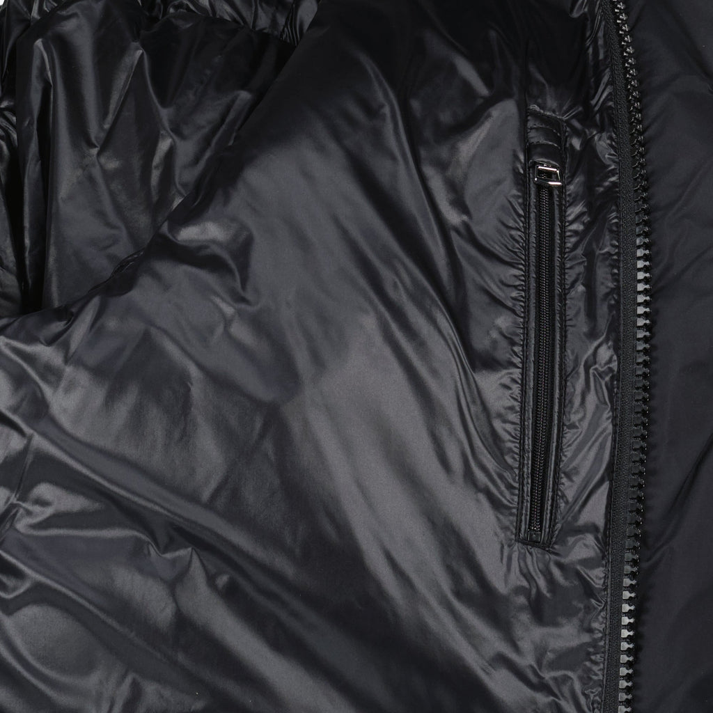 Moncler down jacket, Maya 70 jacket, black nylon jacket, men's outerwear, luxury outerwear
