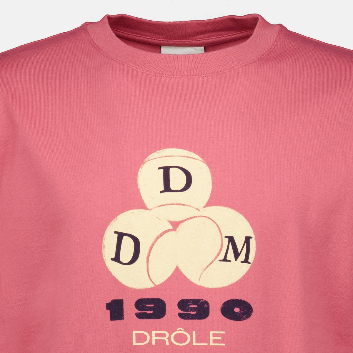 Camiseta rosa con logotipo 1990