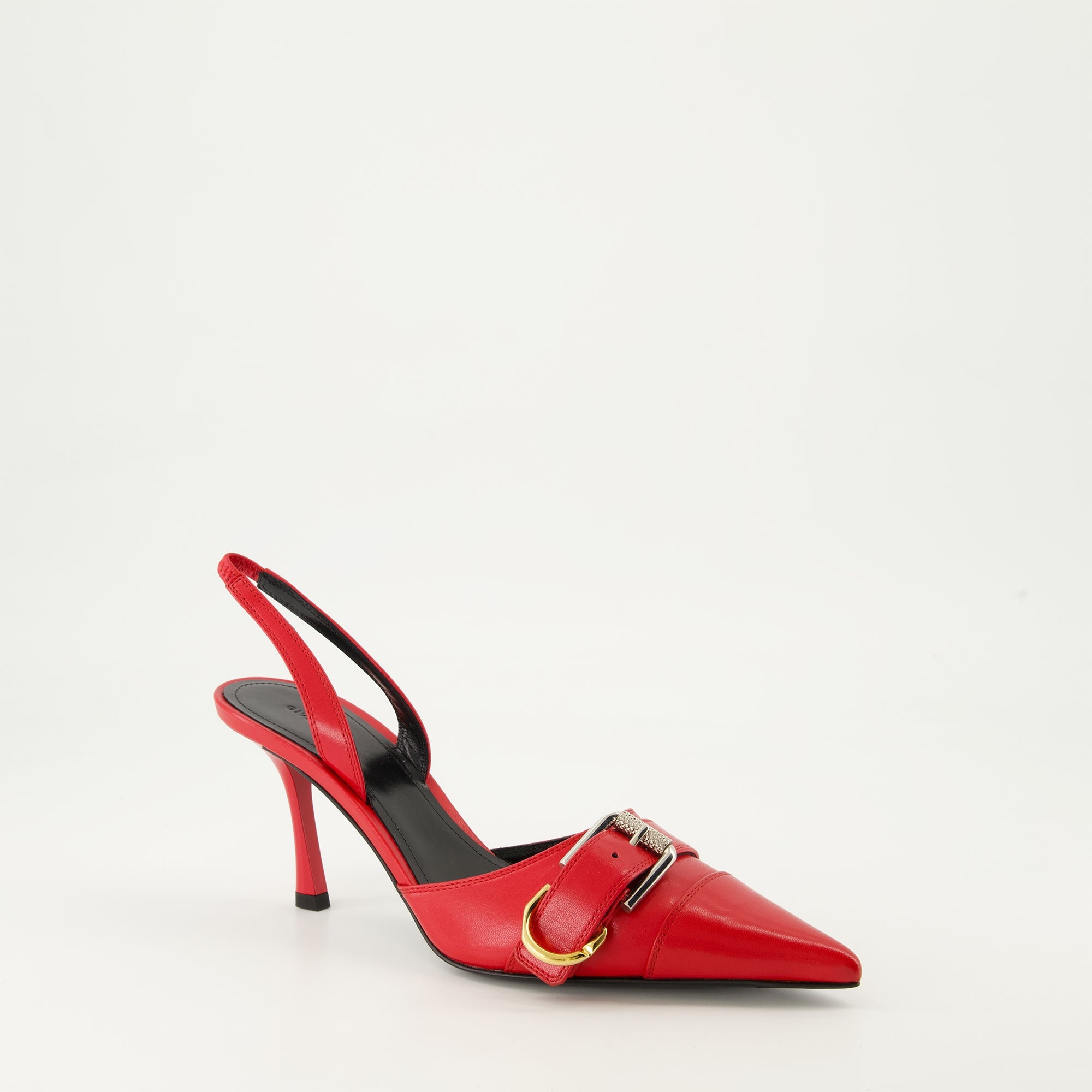 red leather pumps, Givenchy footwear, stylish heels, luxury accessories, fall-winter collection