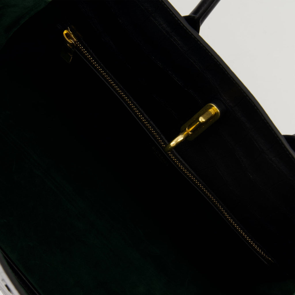 Rocking Horse tote bag, croc-effect leather bag, designer handbag, Burberry tote, luxury accessories