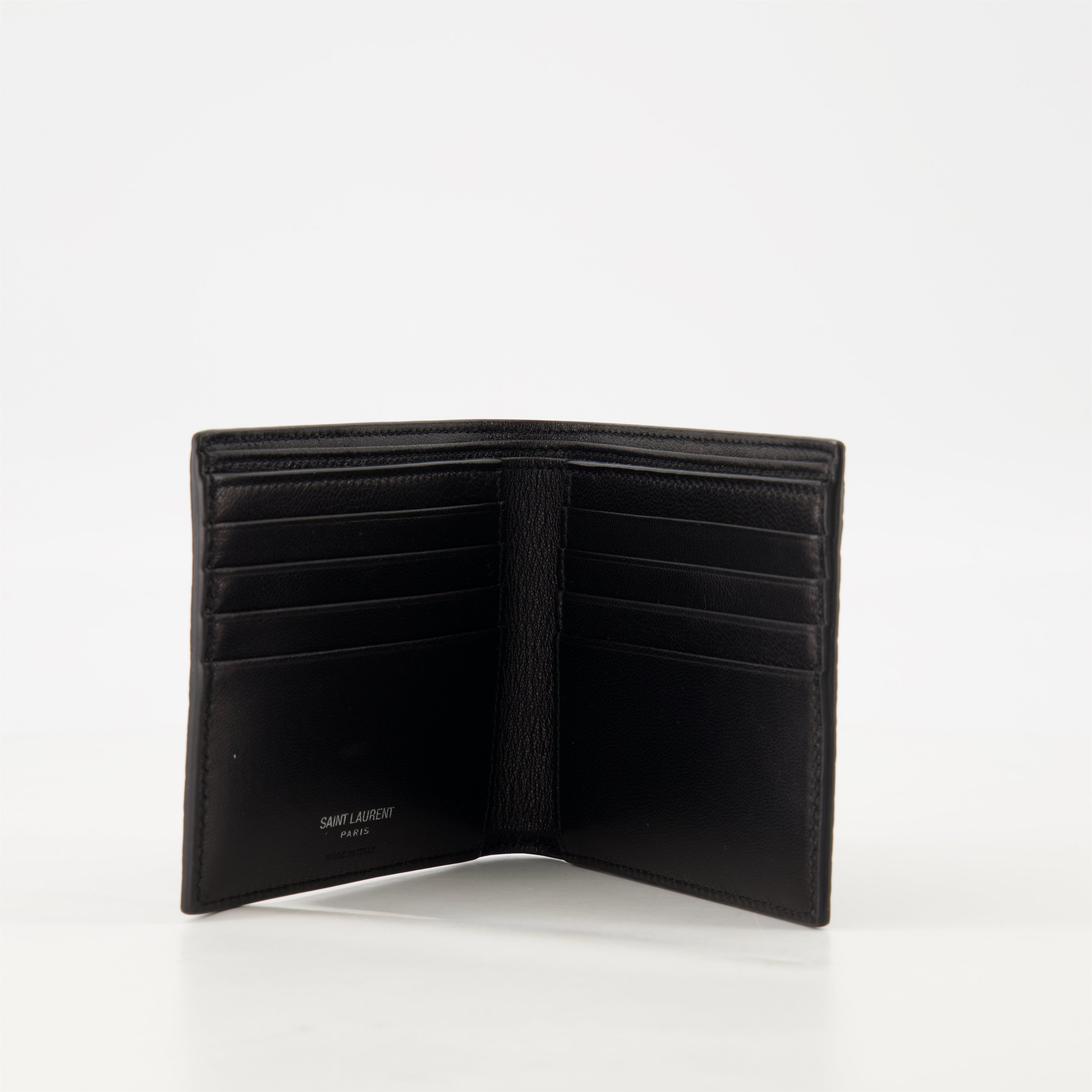 alligator leather wallet, Cassandre wallet, Saint Laurent accessories, luxury wallet, men's leather wallet