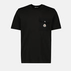 Image of Logo Pocket T-Shirt by Moncler for Men - Season Spring-Summer 2025 - Front View