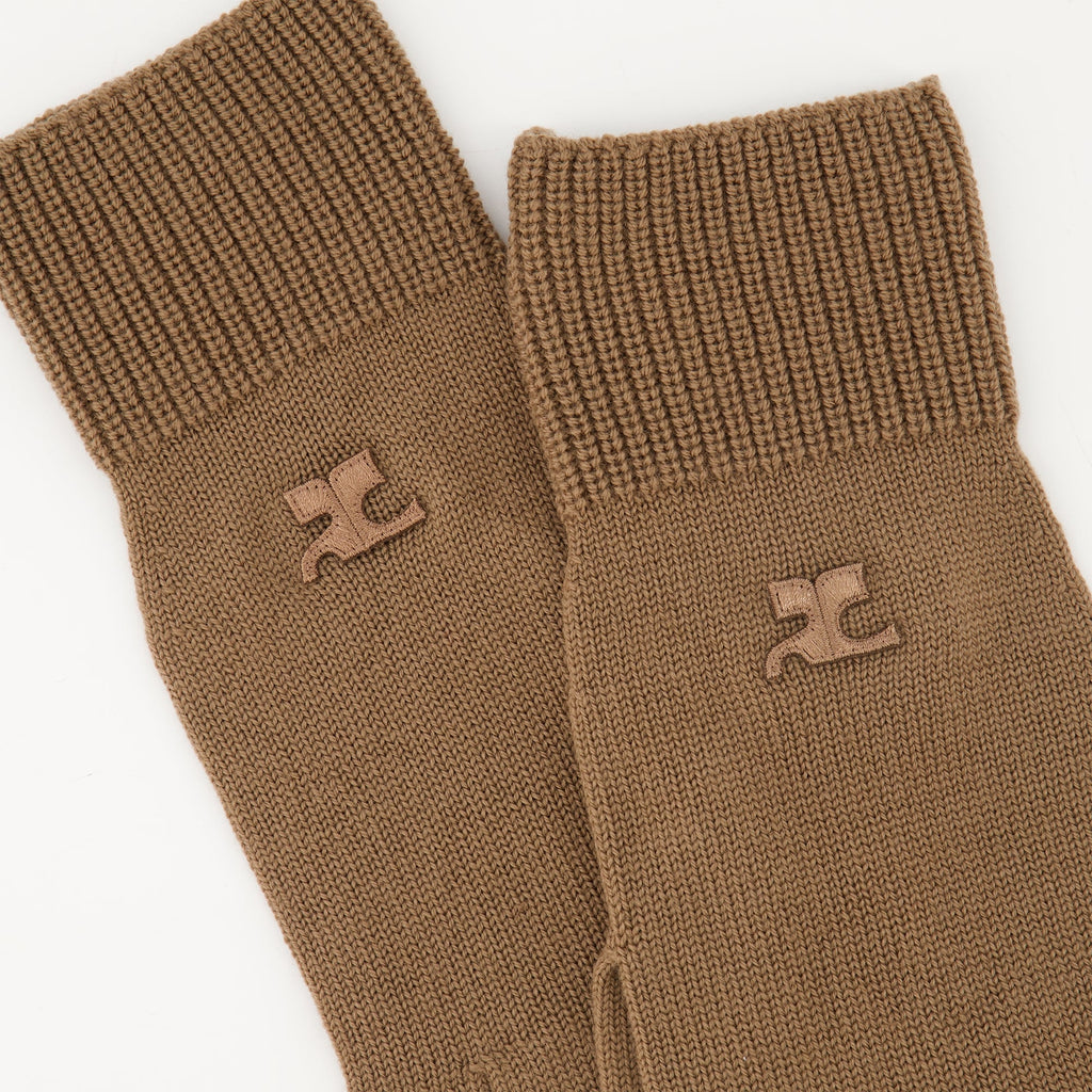 ac beige mittens courreges women 15431686357372