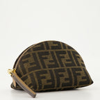 Fendi, Baguette FF, toiletry bag, embroidered canvas, luxury accessory