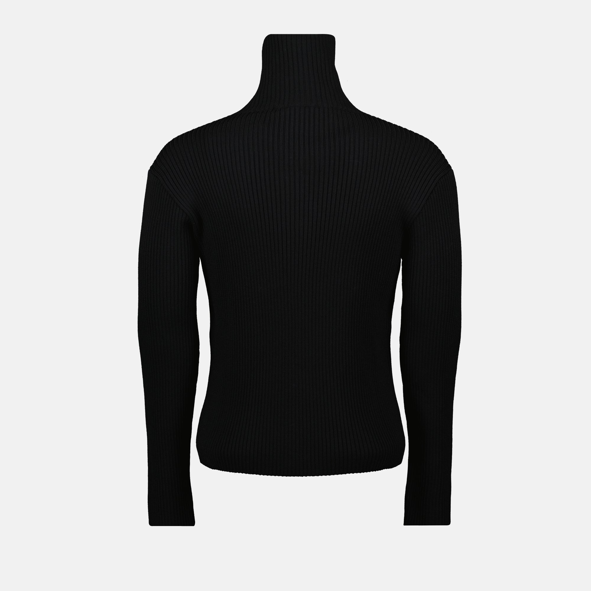black wool polo courreges men 15434779689340