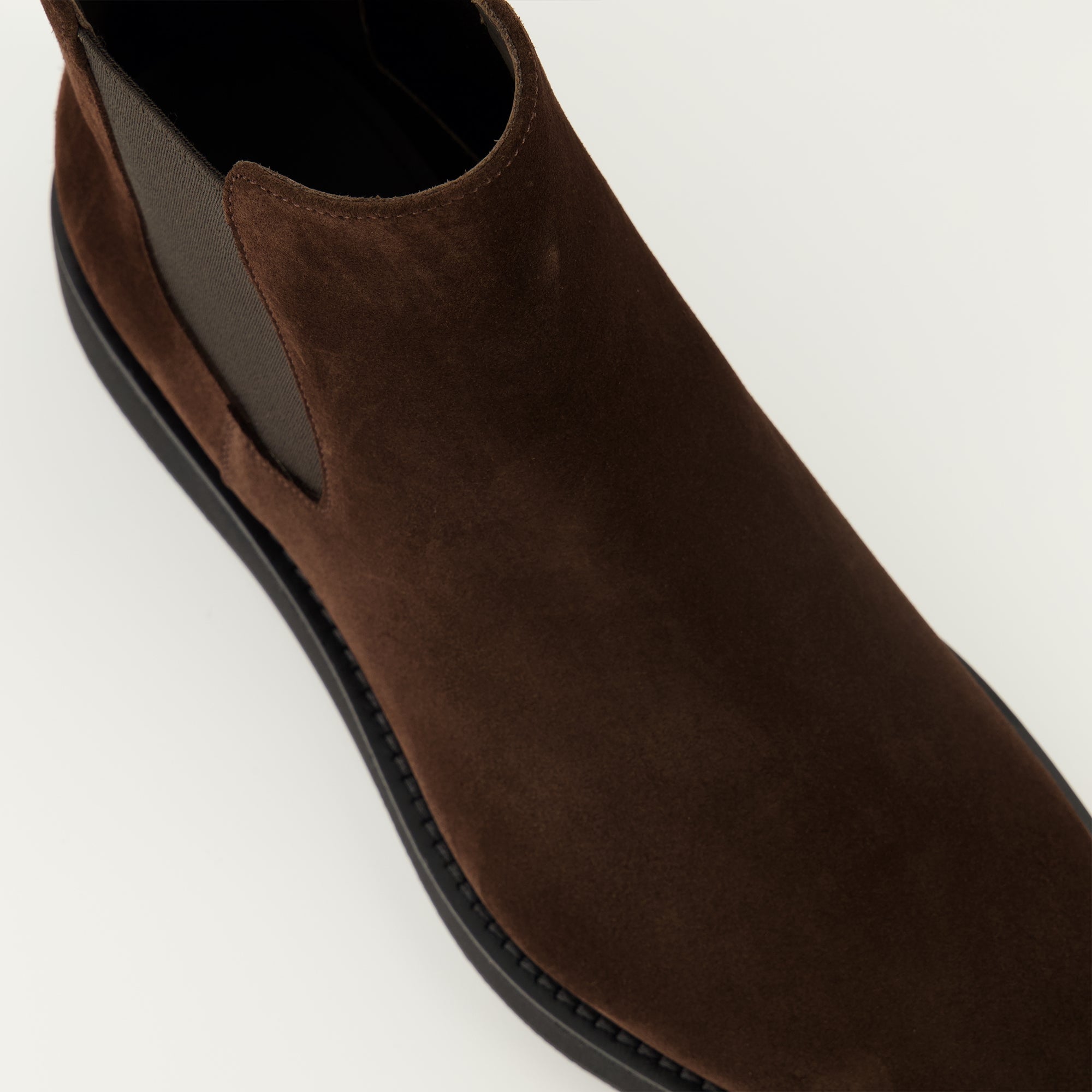 Brown Suede Ankle Boots, Prada Footwear, Slip-On Boots, Mens Suede Boots, Elegant Ankle Boots