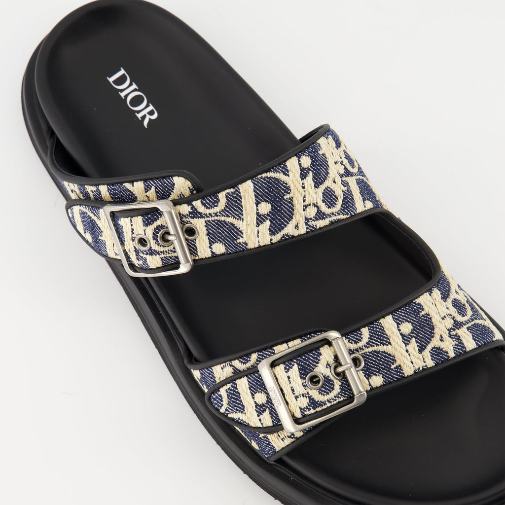 Dior Aqua Sandals, Dior footwear, calfskin sandals, technical fabric sandals, comfortable sandals