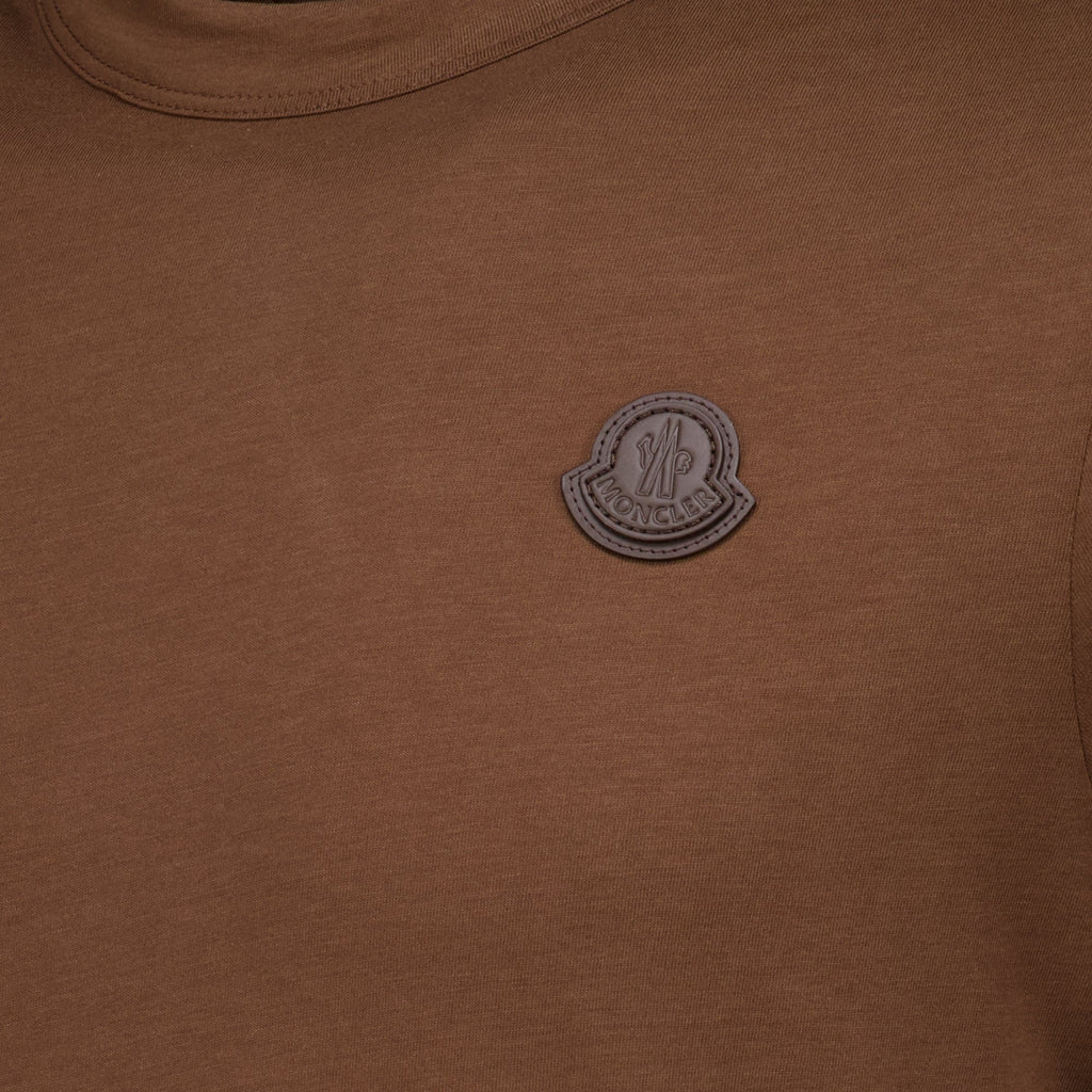 Braunes T-Shirt aus Baumwolljersey mit Logo