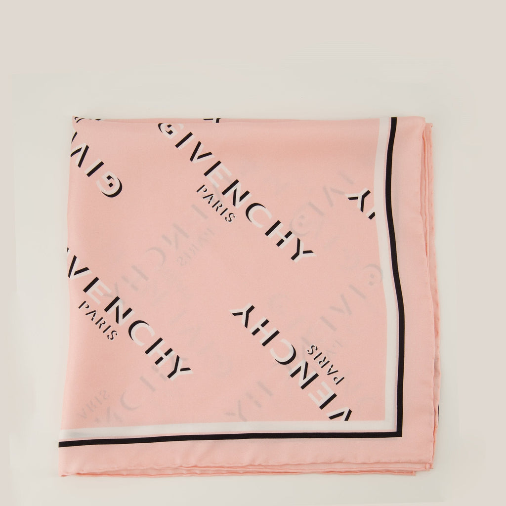 Bilde av Givenchy Shadow Rose silkesquare scarf for kvinner - Sesong Høst-Vinter 2025 - Detaljvisning 2