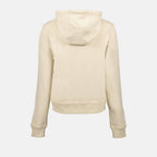 지퍼 업 베이지 스웨트셔츠