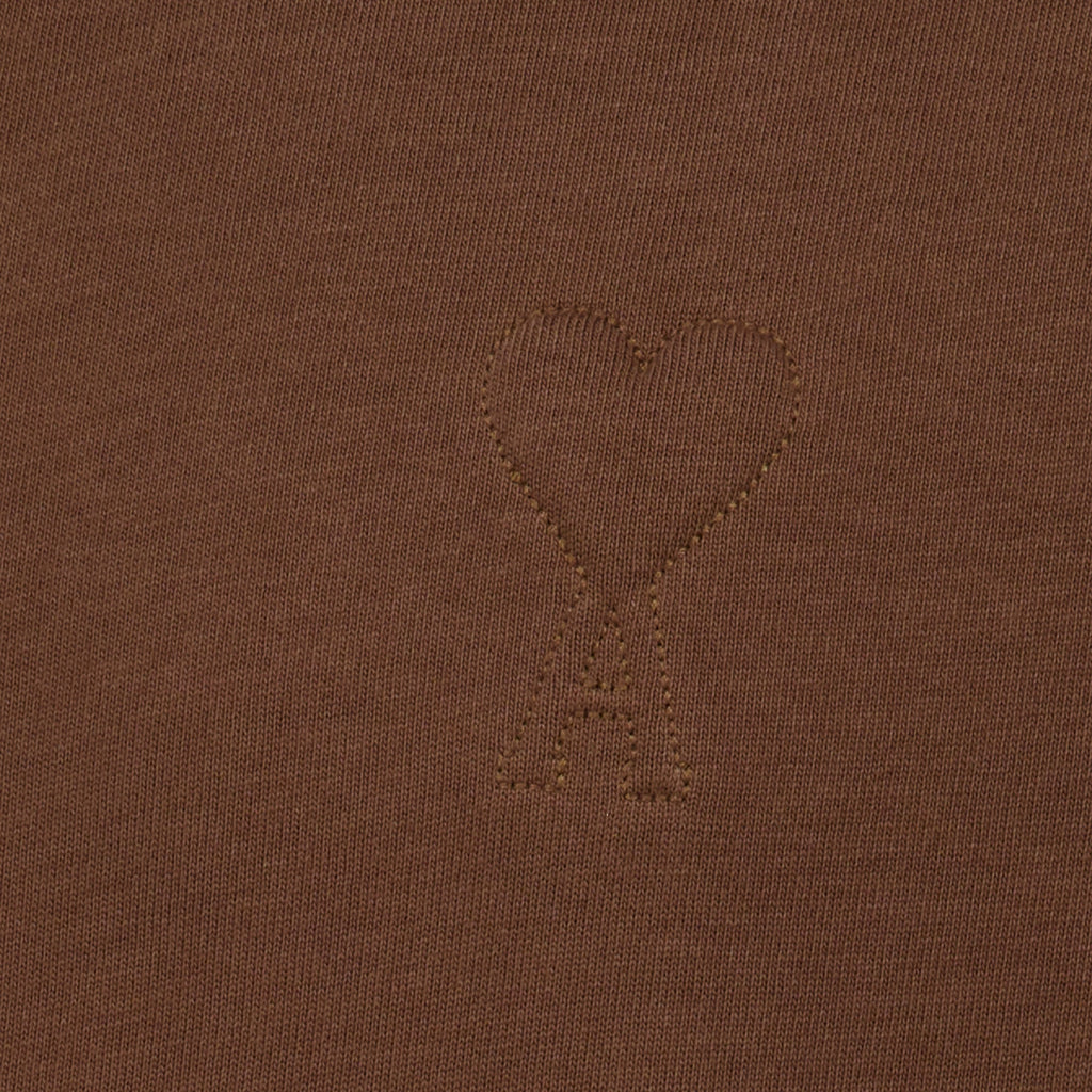 T-Shirt in Cotone Marrone