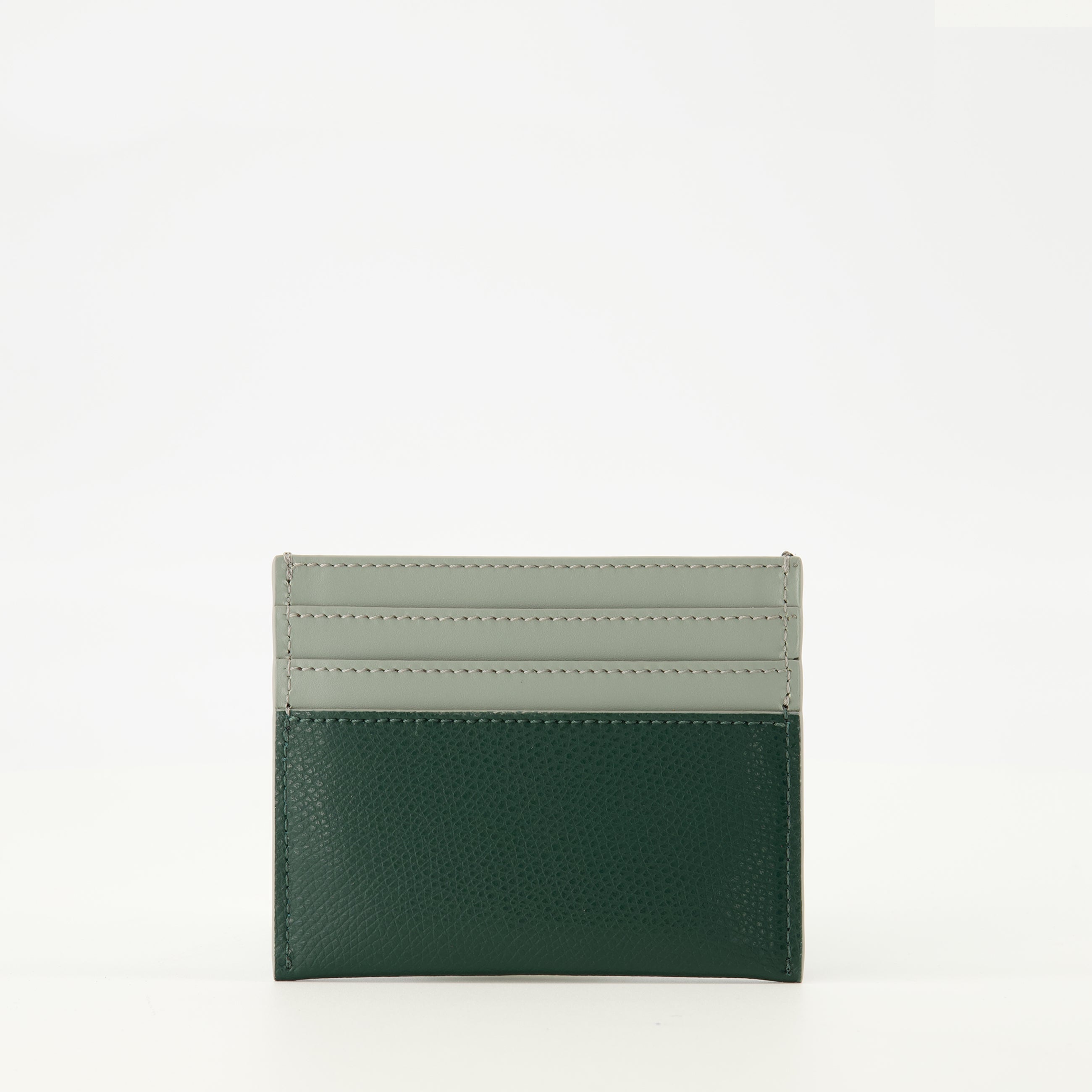 Fendi cardholder, green leather accessory, calf leather wallet, designer cardholder, luxury cardholder
