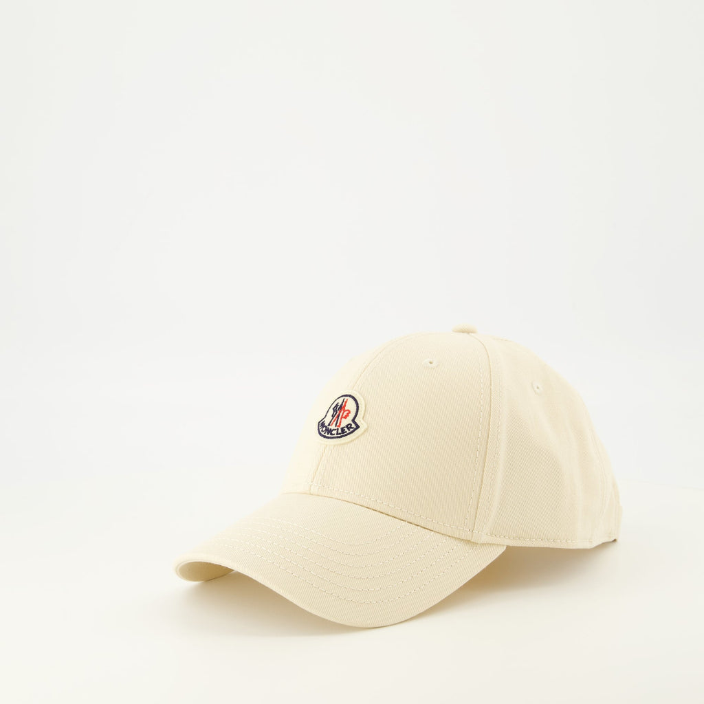 Image de casquette logo beige par Moncler pour femmes - Saison printemps-été 2026 - Vue arrière