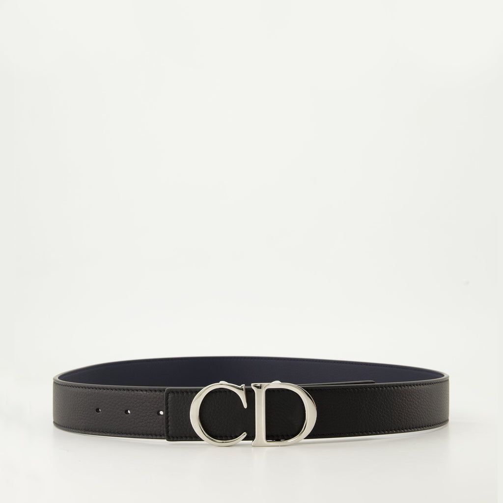 Reversible Belt, Grain Leather Belt, Dior Belt, Fashion Accessory, Fall-Winter Collection