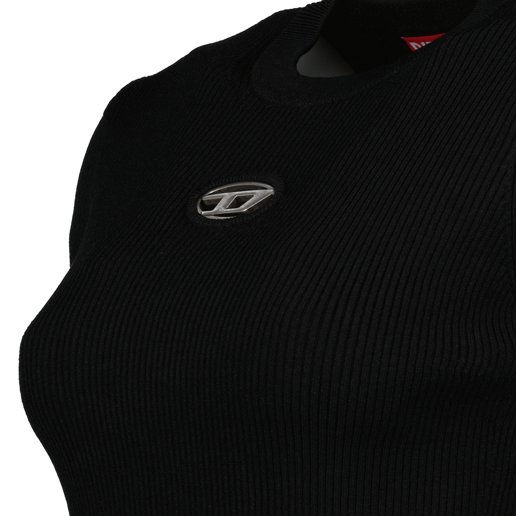 리브드 비스코스 스웨터 탈부착 가능한 소매