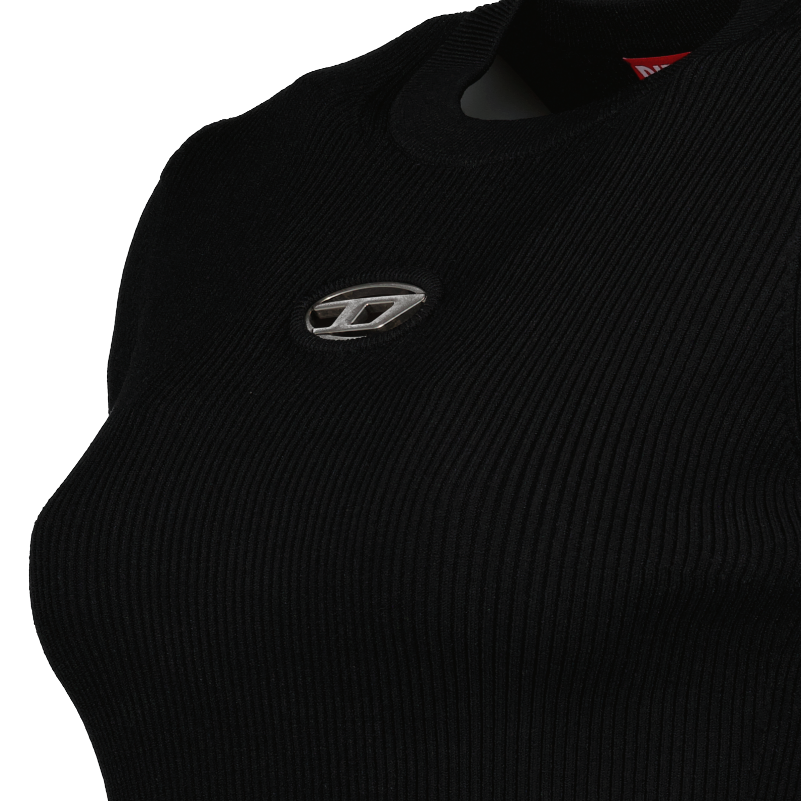 Sweater em Viscose Canellada com Mangas Destacáveis