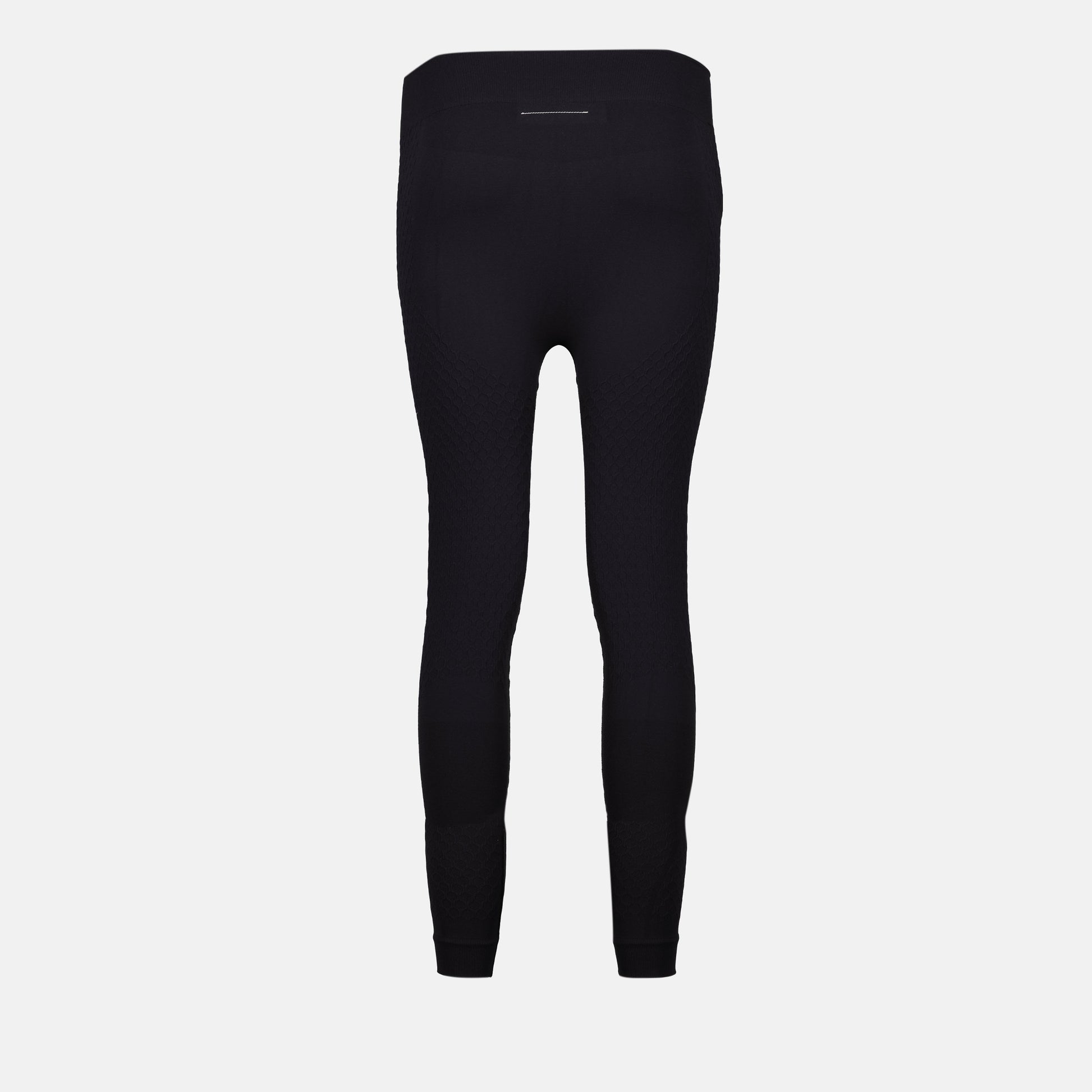 MM6 leggings, Salomon collaboration, black leggings, nylon leggings, Autumn-Winter 2024