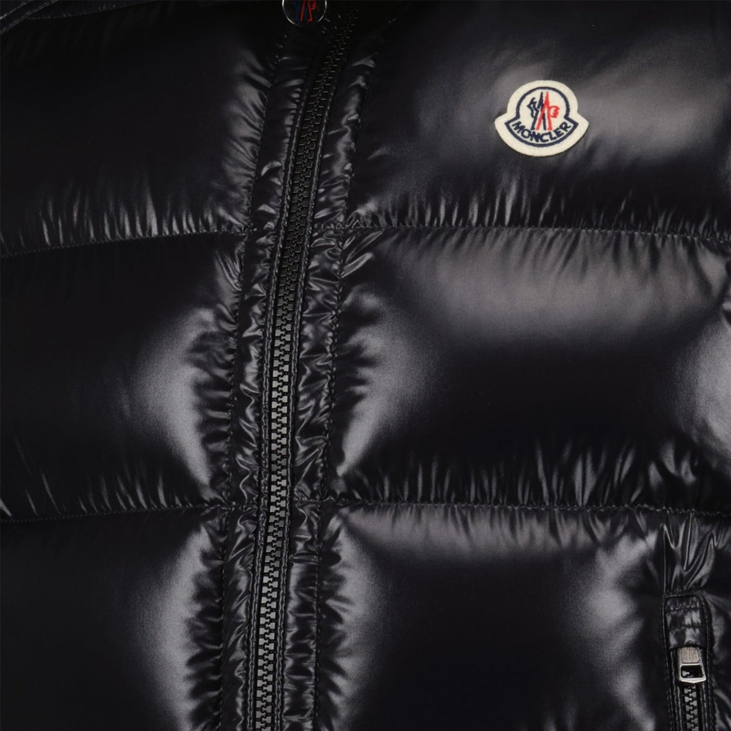 Moncler, sleeveless down jacket, black nylon jacket, Autumn-Winter 2024, luxury outerwear