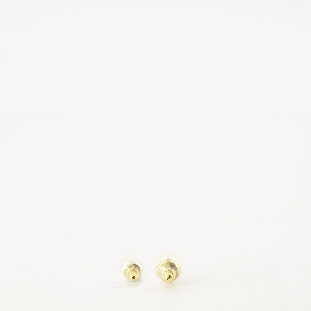 Cassandre earrings, Saint Laurent jewelry, pearl earrings, luxury accessories, women's accessories