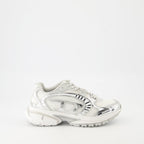 Diesel sneakers, S-Pro-V-Dense Low W, breathable mesh shoes, non-slip rubber sole, metallic effect footwear