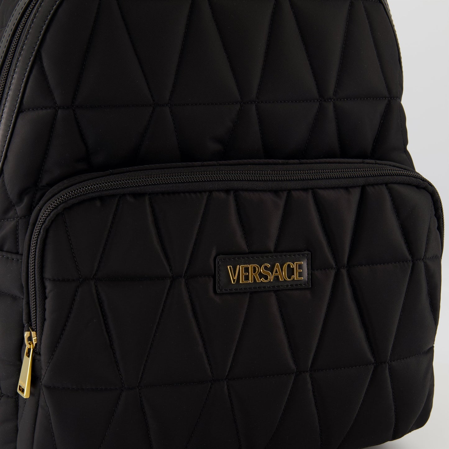 Quilted Backpack, Versace Accessories, Nylon Bag, Black Backpack, Luxury Bags