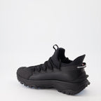 luxury sneakers, Moncler Trailgrip Lite 2, ripstop stretch, black sneakers, high-end footwear