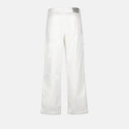 white denim jeans, luxury carpenter jeans, Dior Autumn-Winter 2024, high-end men's fashion, sophisticated denim