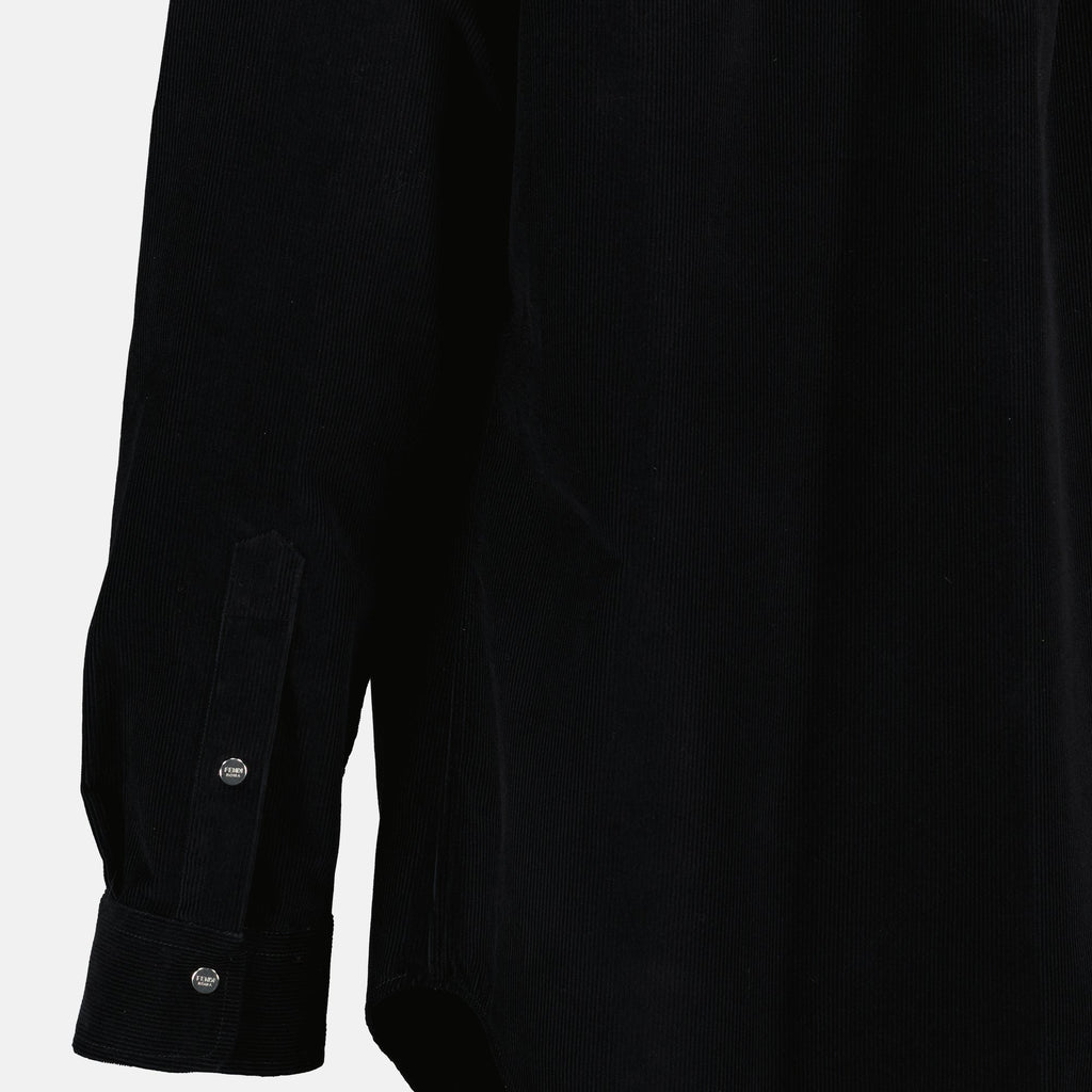 フェンディのメンズベルベットシャツの画像 - シーズン春夏2026 - 詳細ビュー2