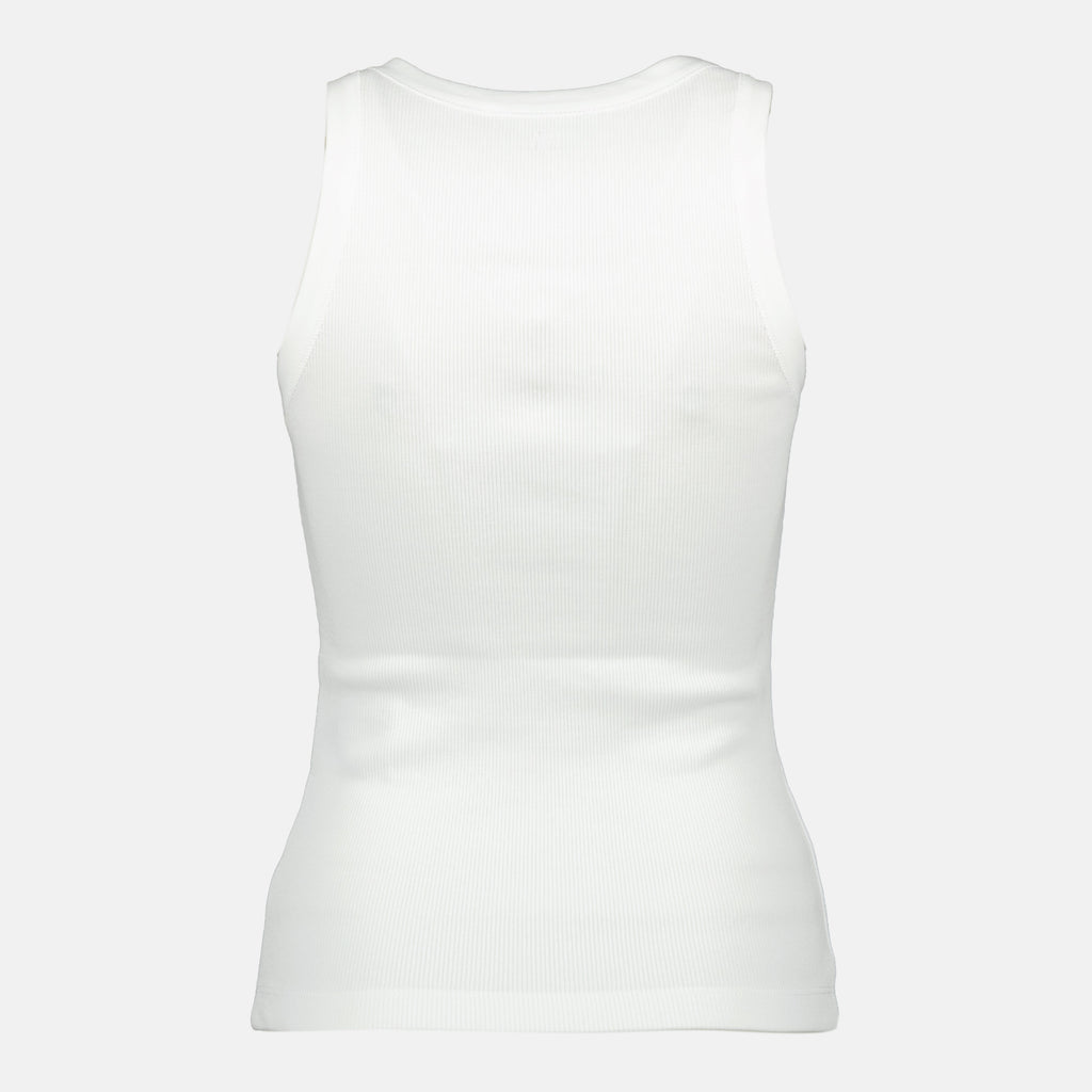 女性用アミ・パリスのアミ・ド・クール白タンクトップの画像 - シーズン春夏2026 - 後面ビュー