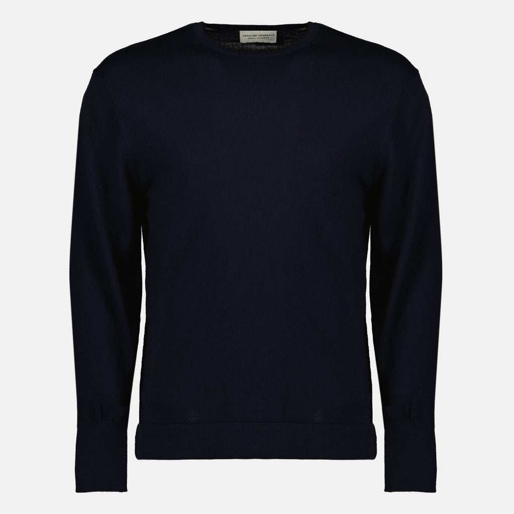 Pull en Laine Bleu Marine