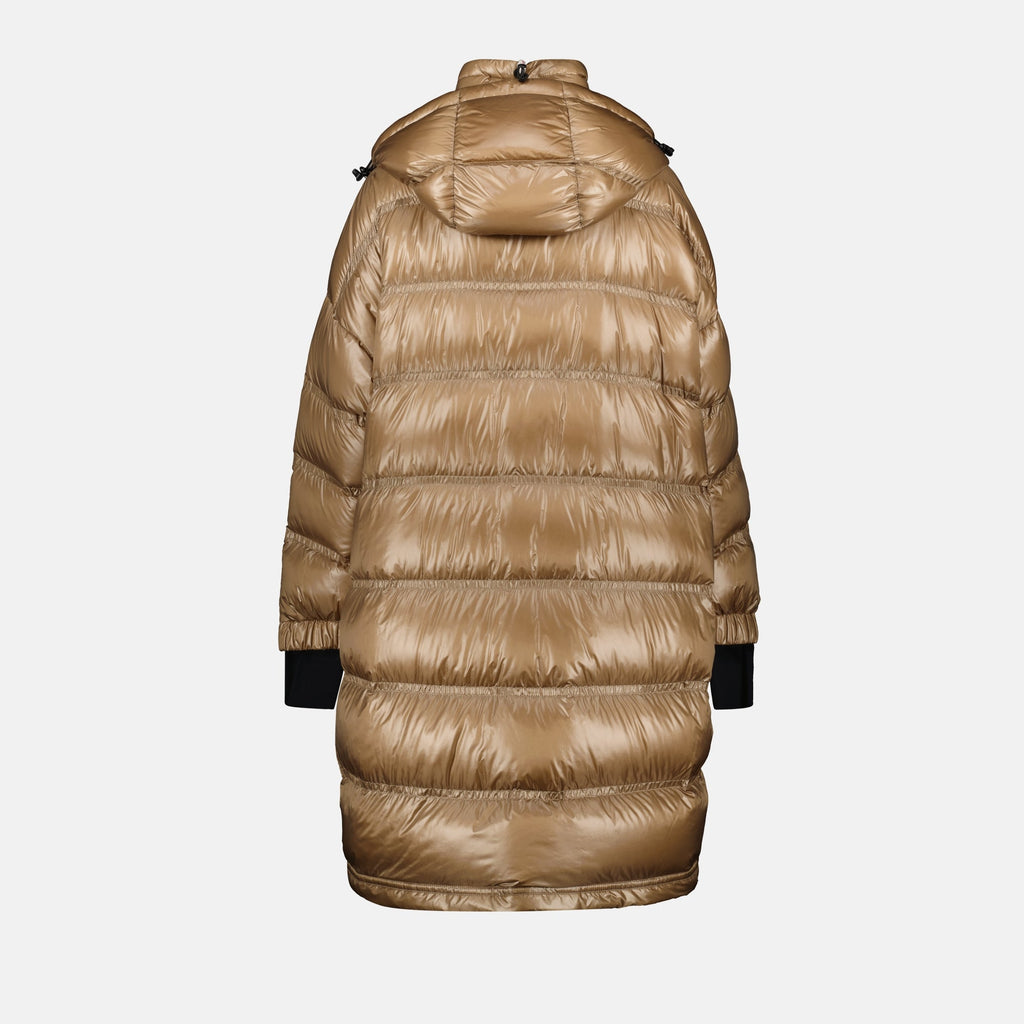 Long Puffer Coat with High-Neck