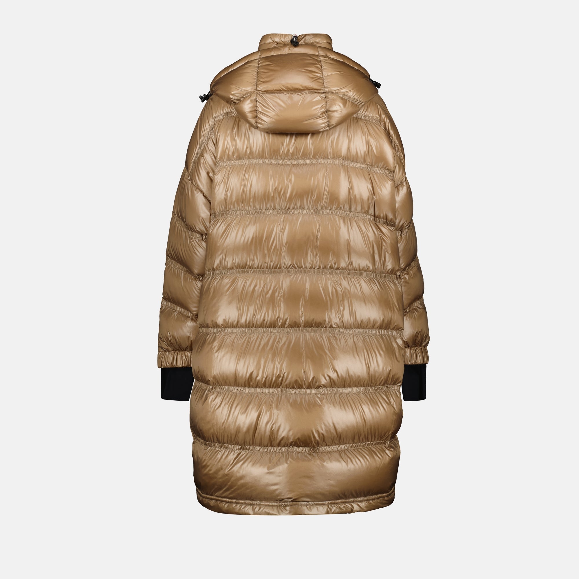 Long Puffer Coat with High-Neck