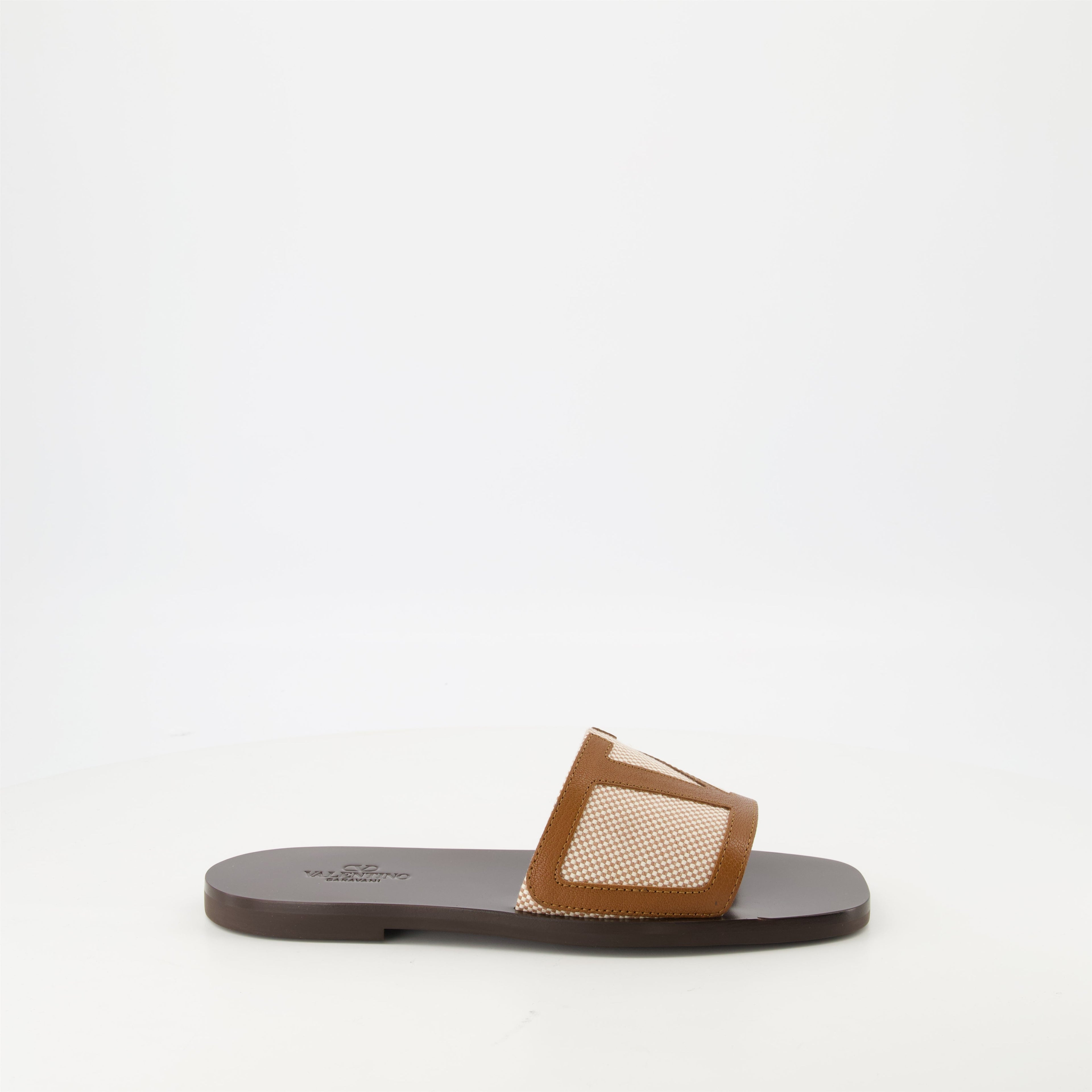 Viva Superstar Sandals, Valentino Garavani sandals, leather sandals, embroidered canvas sandals, men's fashion sandals