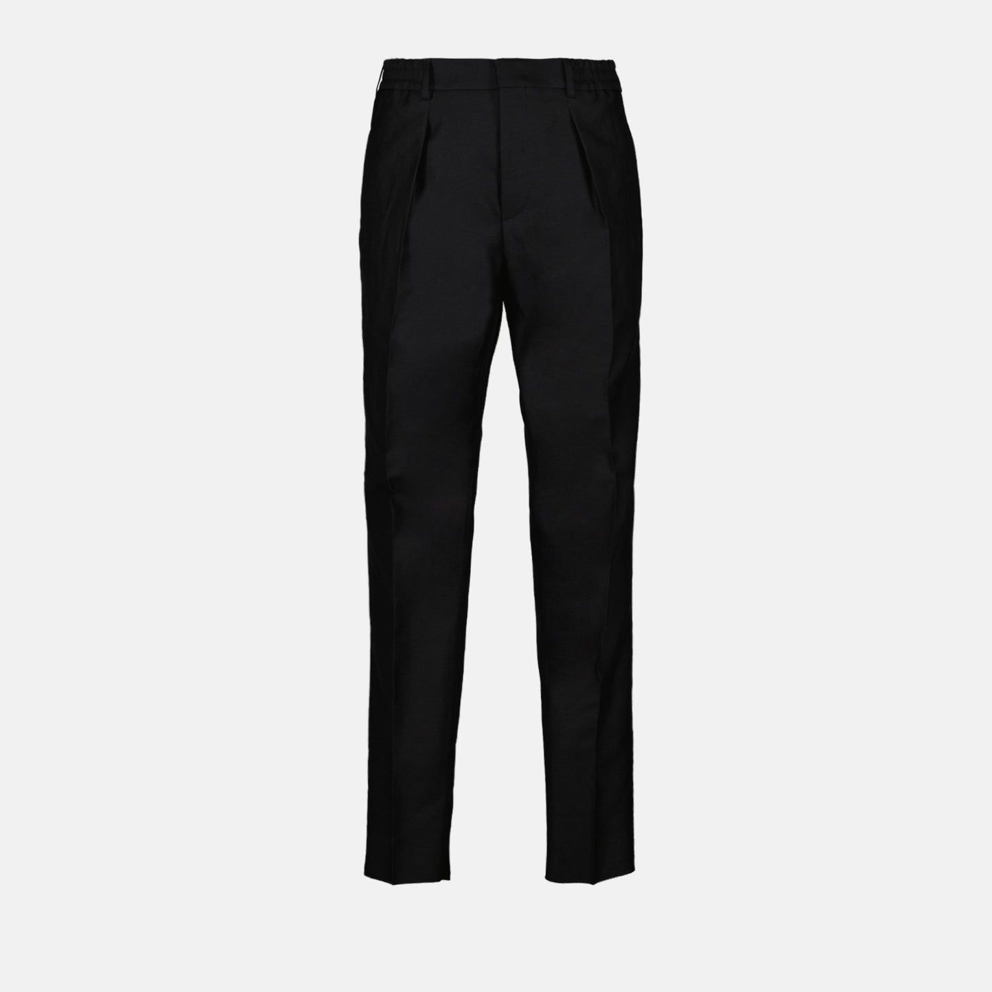 Fendi trousers, black pleated pants, luxury fashion, spring-summer 2024, men's designer clothing