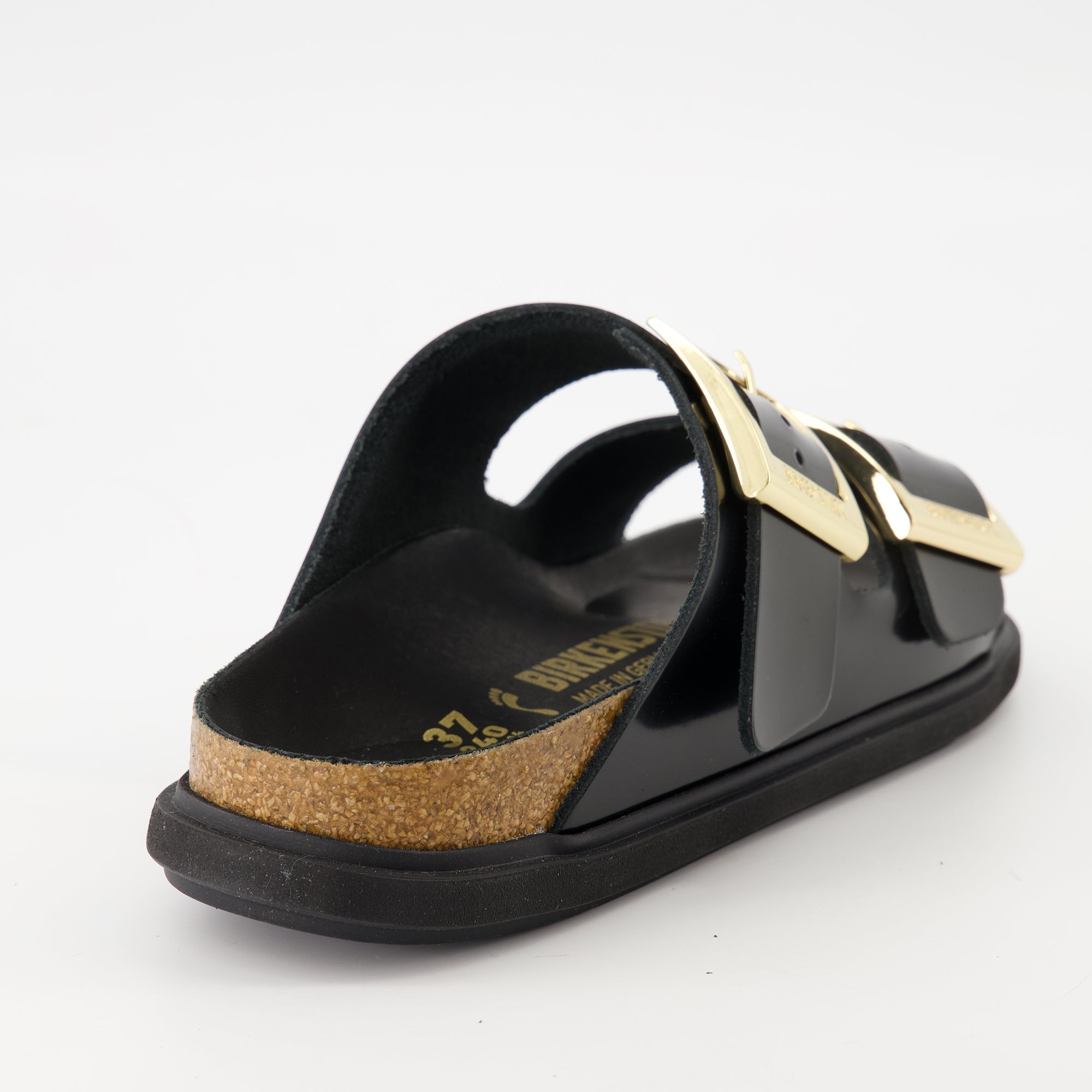 Drolplet Buckle sandals, Birkenstock sandals, black leather sandals, summer footwear, adjustable strap sandals