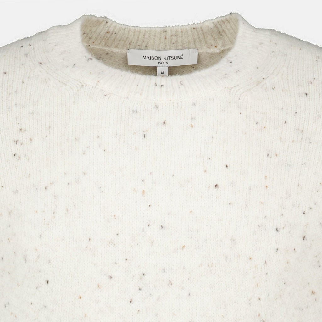 Pull en Maille Blanc - Maison Kitsuné