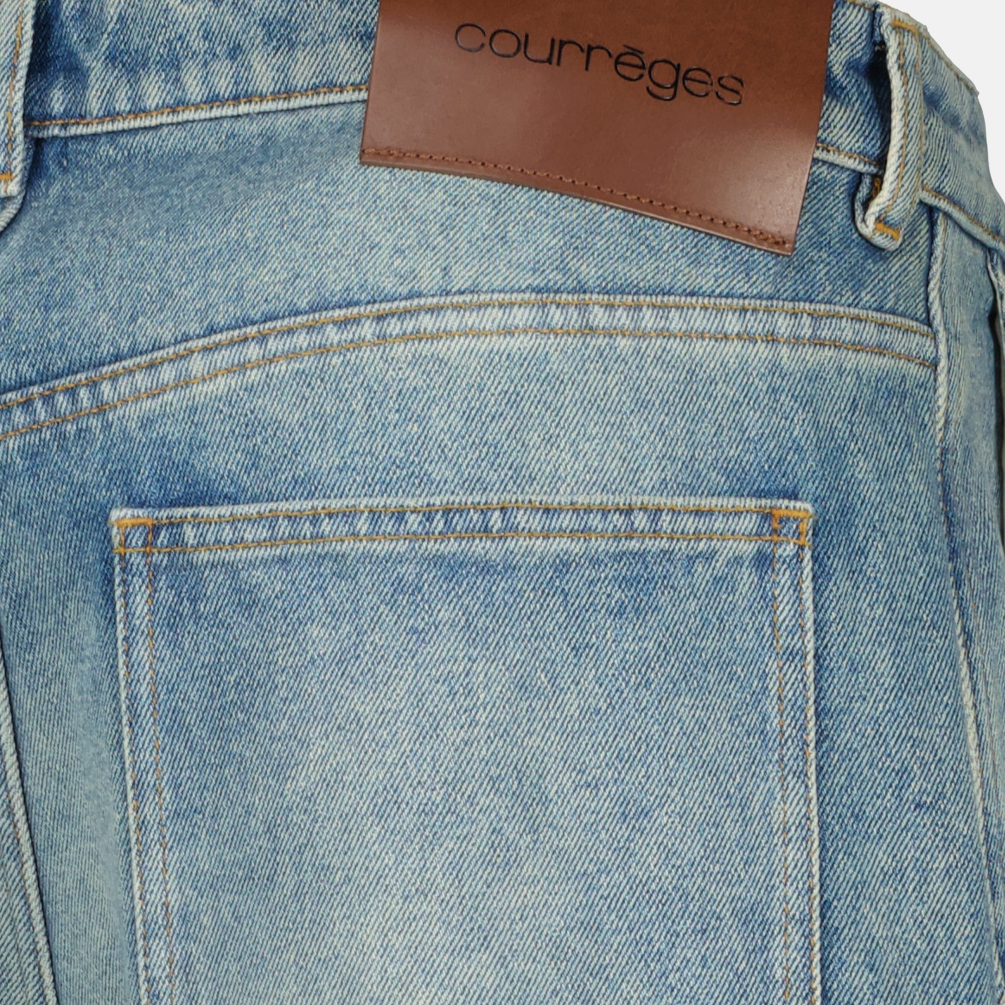 Image of Hammer Baggy Denim Pants by Courrèges for Men - Season Spring-Summer 2026 - Detail View 1