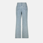 Iro Dalou jeans, blue denim jeans, women's jeans, casual denim, rhinestone jeans