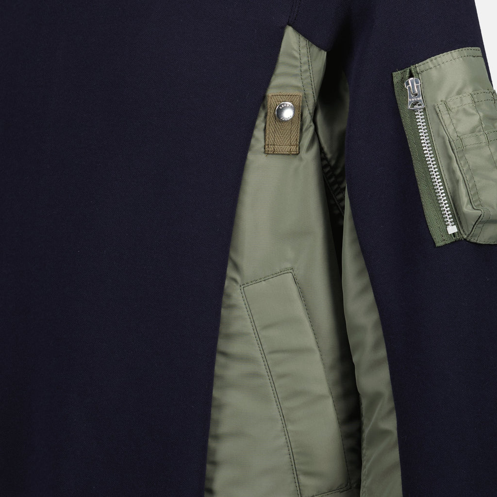 bi-material pull, Sacai, oversized fit, contemporary design, Autumn-Winter 2025