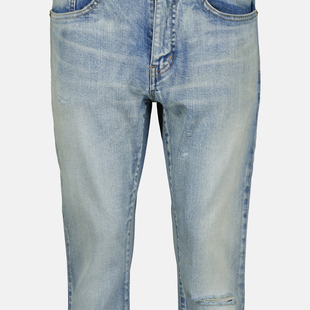 Image of Skinny Fit Jeans by Saint Laurent for Men - Season Autumn-Winter 2024 - Detail View 2