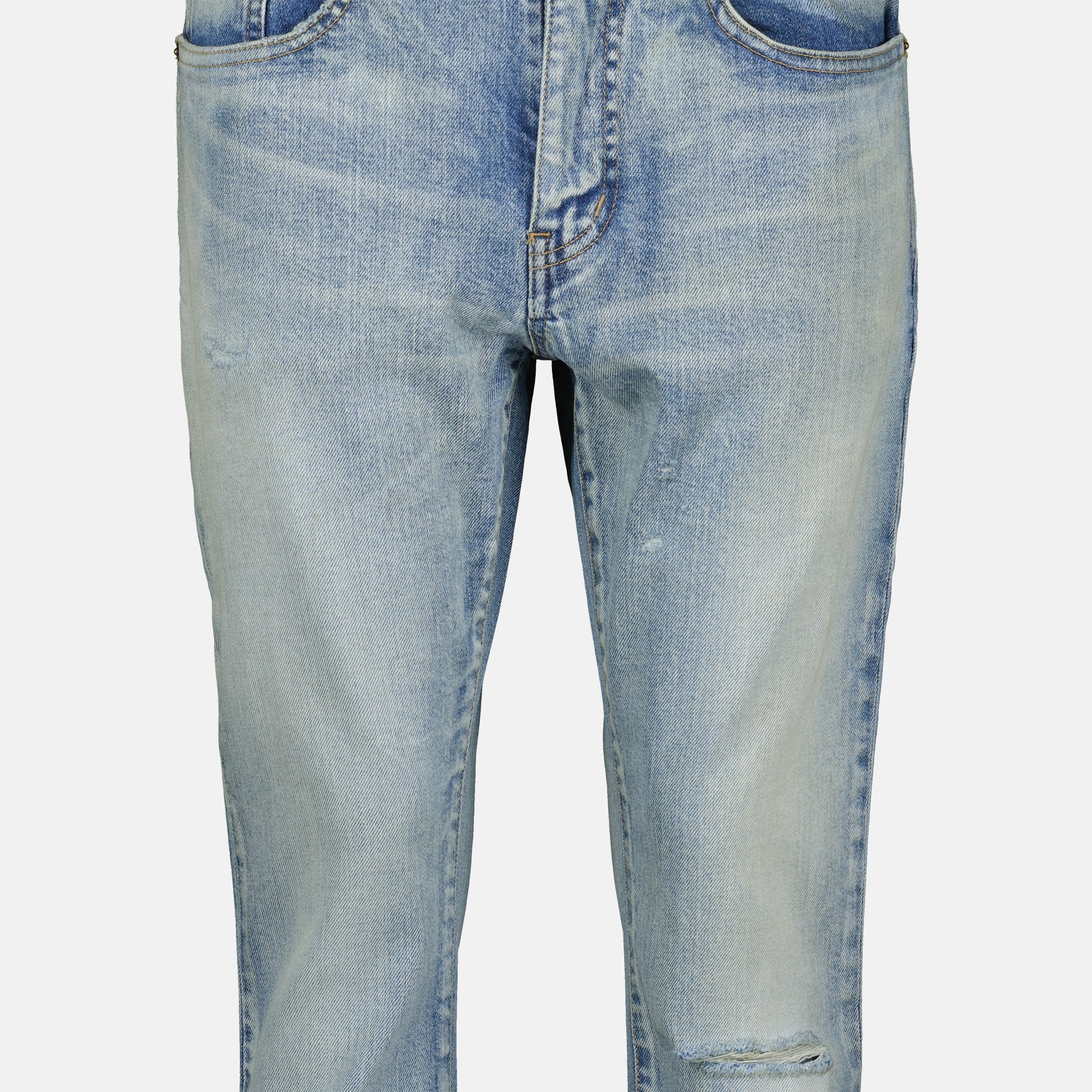 Image of Skinny Fit Jeans by Saint Laurent for Men - Season Autumn-Winter 2024 - Detail View 2