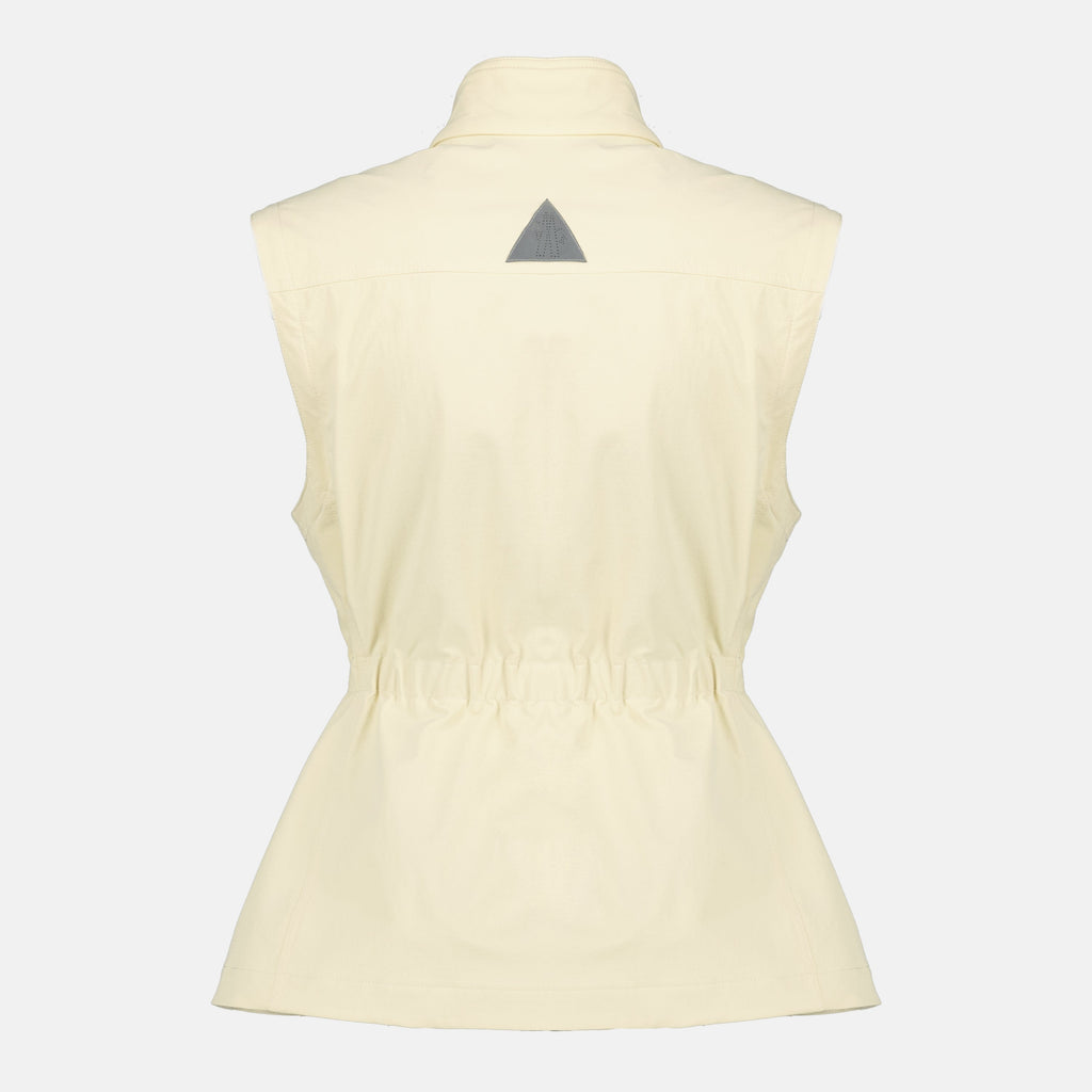 Bild der beigen Mathes 2-in-1 Militärjacke von Moncler Grenoble für Damen - Saison Frühling-Sommer 2026 - Detailansicht 2