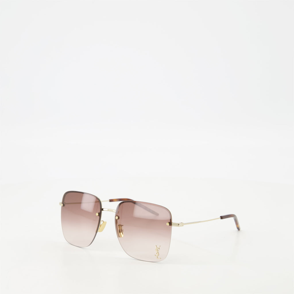pink sunglasses, SL 312 M, Saint Laurent, UV protection sunglasses, acetate sunglasses
