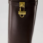 Givenchy, Shark Lock boots, brown leather boots, luxury footwear, designer boots