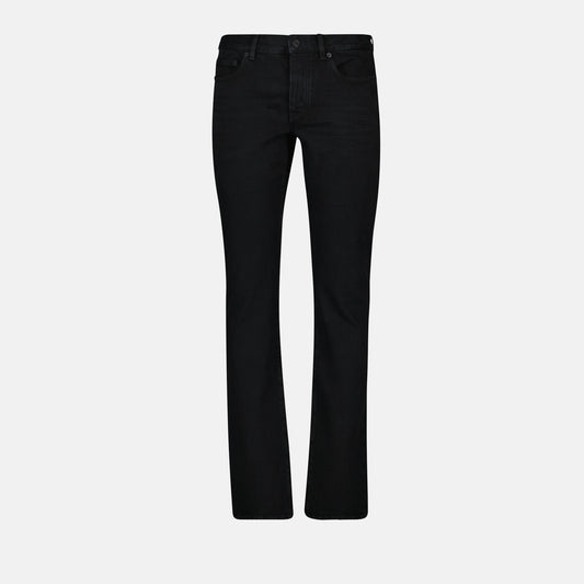 black denim jeans, slim fit jeans, men's fashion, designer jeans, premium denim