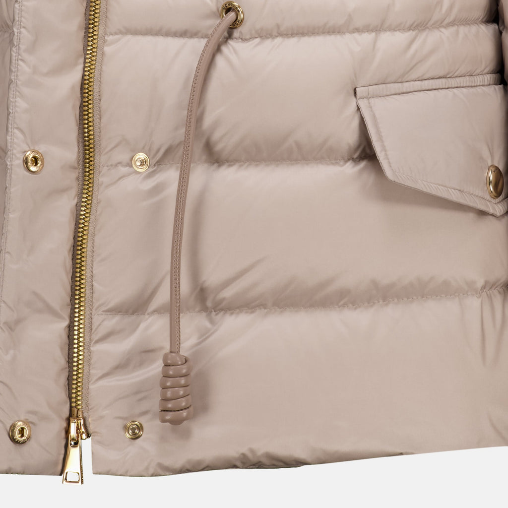 Beige Daunenjacke Raies