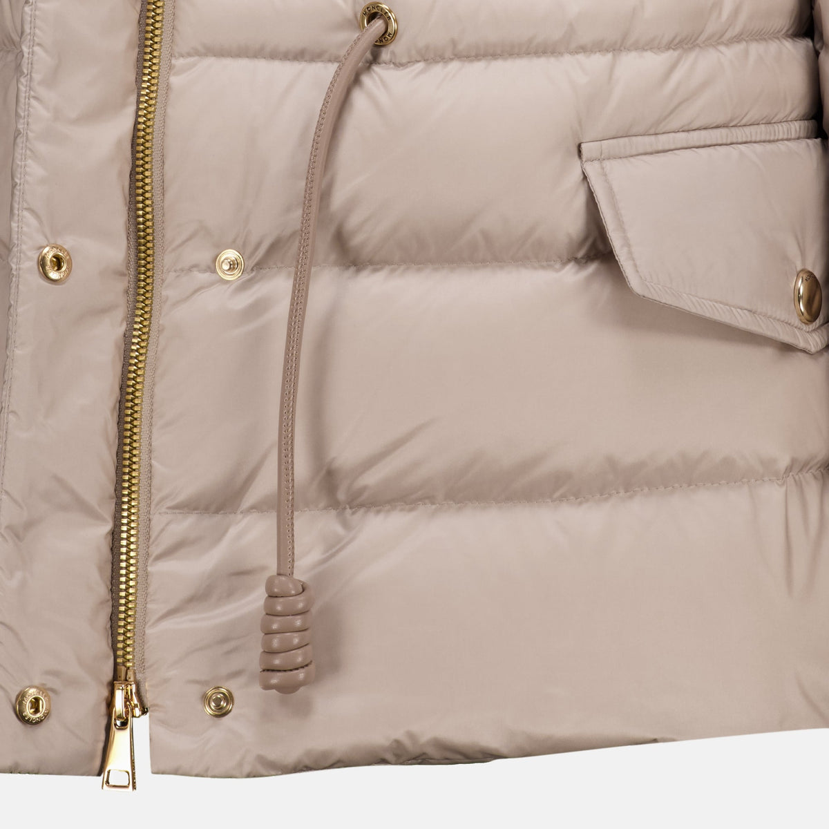 Beige Daunenjacke Raies
