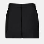 Paneled Mini Skirt in Wool